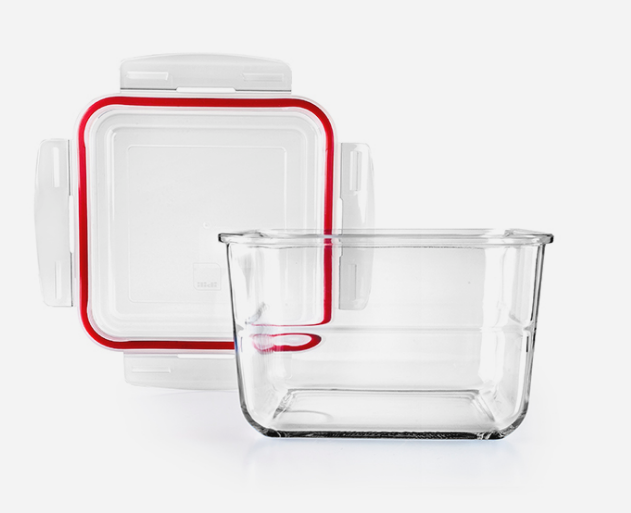 CAIXA ALIMENTOS QUAD18CM-3L BOROSILICATO